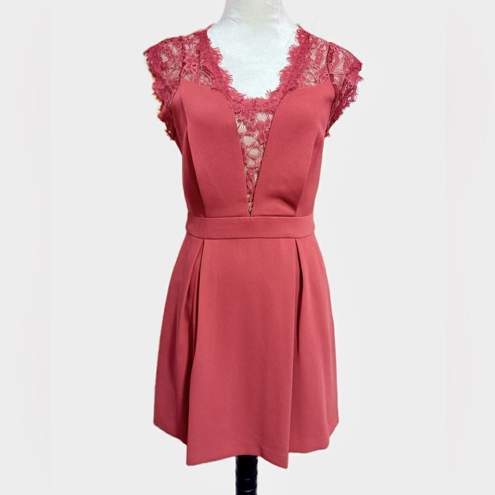BCBGeneration Lace Inset dress